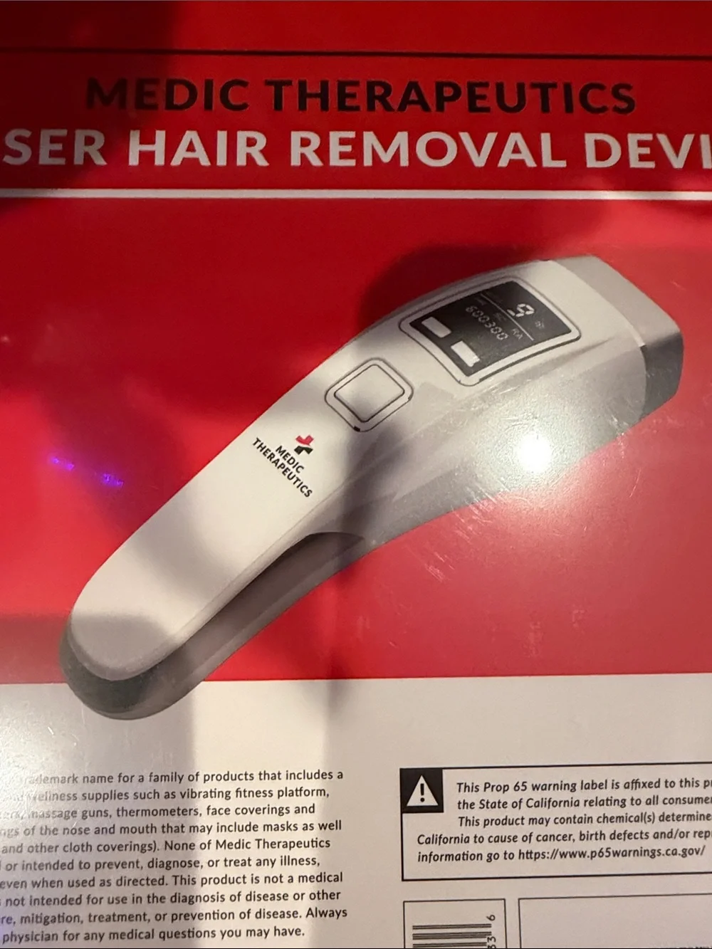 Cordless Laser Hair Removal Device - White